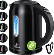 KESSER® Waterkoker 2200W met Temperatuur LED-verlichting - 1