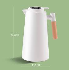 Homnova 1000W Dubbelwandige Waterkoker met Grote Capaciteit - Bruin