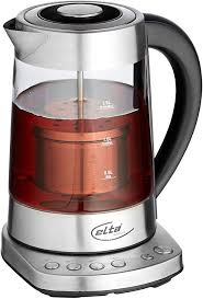 ELTA TK-2200.1 2-in-1 Thee- en Waterkoker - Glas & Roestvrij Staal