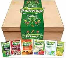 Pickwick Bamboo Theekist - 6 Vaks Geschenkset met 60 Theezakjes