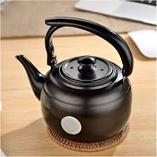 Elegante Roestvrijstalen Waterkoker 1L - Keuken Theepot in Zwart/Wit